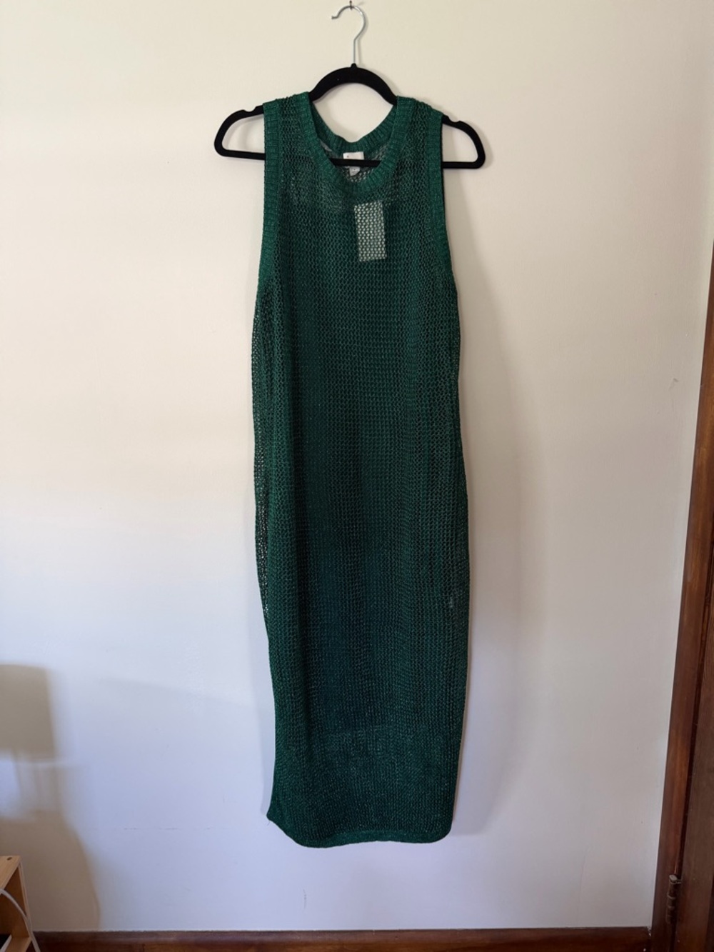 a new day Sparkly Dark Green Sleeveless Knit Maxi Dress